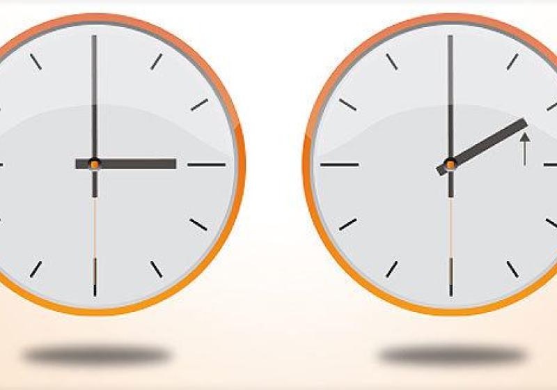 Cambio de hora octubre 2018
