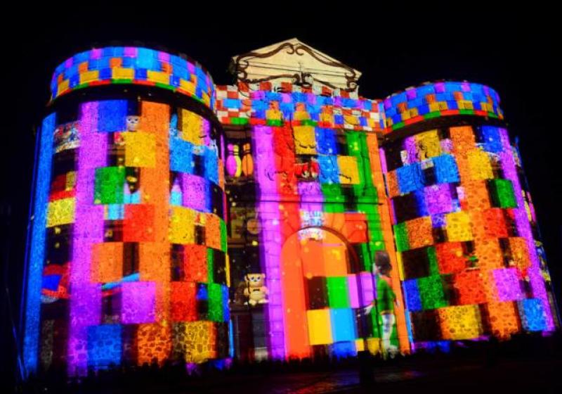 Cortes de tr�fico con motivo del espect�culo de luz y sonido en la puerta de Bisagra 