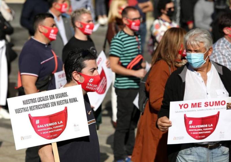 Manifestaci�n en defensa de la Hosteler�a en Toledo. 12 de noviembre