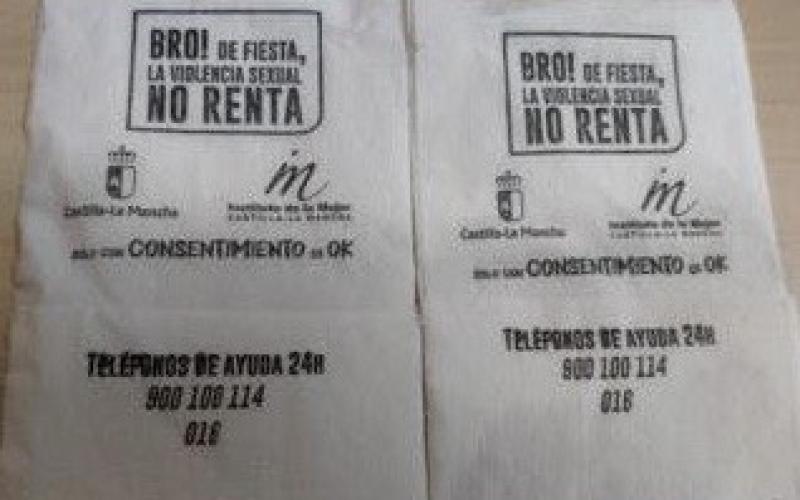 La Federaci�n Regional de Empresarios de Hosteler�a distribuir� en las cinco provincias 1,5 millones de servilletas contra la violencia de g�nero en establecimientos del sector