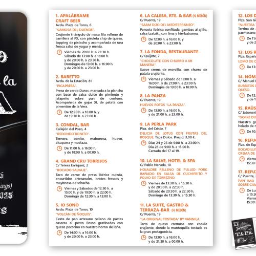 Torrijos celebra la XX edici�n de sus Jornadas de la Tapa con 19 propuestas gastron�micas del 17 al 26 de octubre