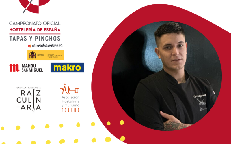 Roberto Garrido representar� a Toledo en el II Campeonato Oficial Hosteler�a de Espa�a - Tapas y Pinchos